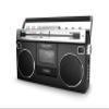 Ion Audio 1980S-Style Portable Bluetooth Boombox AM/FM Radio Cassette Player Recorder, VU Meters, USB Recording, Dual Full-Range High Bass Speakers (Black) view 1
