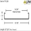 Lighting Plastics of Minnesota 4ft Wrap Around Light Cover Diffuser 15 7/8"" W x 1 7/8"" H x 47 3/4 L (Between Hook = 14 3/4"") (TF-238A), Clear Prismatic view 3