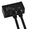 POE Injector Splitter, High Speed RJ45 POE Splitter Up to 10M/100Mbps, Plug & Play, Supporting The Standard POE and LAN Port (Black) view 2