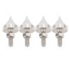 4 Pcs Speaker Spikes, Stainless Steel Speaker Shock Foot Spikes with Adjustable Height, Isolation Foot Spikes for Speaker Frame, Amplifier, CD DVD Player (M8) view 1