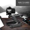Wisoqu Flexible Folding Tripod Head with Portable Tilt Head for DSLR, 1/4in Mounting Screw view 2