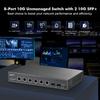 MokerLink 8 Port 10Gbps Ethernet Switch with 2x10G SFP+ Slot, 6 Port 10G RJ45 Support 10G/5G/2.5G/1000M/100M Auto-Negotiation, 160Gbps Bandwidth Unmanaged Plug and Play Desktop|RackMount Switch view 2