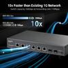 MokerLink 8 Port 10Gbps Ethernet Switch with 2x10G SFP+ Slot, 6 Port 10G RJ45 Support 10G/5G/2.5G/1000M/100M Auto-Negotiation, 160Gbps Bandwidth Unmanaged Plug and Play Desktop|RackMount Switch view 3