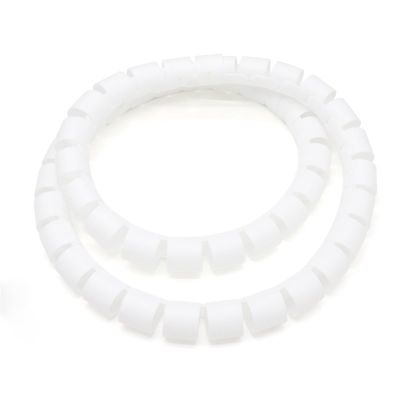 Spiral Protector 1 Meter Cable Wire Spiral Wrap 8mm 10mm 15mm 20mm 25mm Tube Diameter Pipe Protection Cover Tube Line Organizer Winding Wraps Cable(White,25mm Inside Diameter)