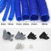 Spiral Protector 1 Meter Cable Wire Spiral Wrap 8mm 10mm 15mm 20mm 25mm Tube Diameter Pipe Protection Cover Tube Line Organizer Winding Wraps Cable(White,25mm Inside Diameter) view 3