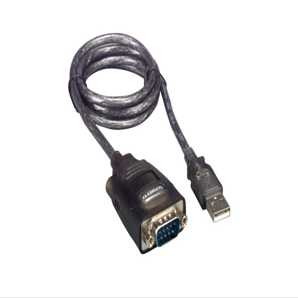 CompuCablePlusUSA.com USB 2.0 Type A Male to DB9 Male Serial Adapter Cable, Shielded, Bi-Directional, Black, 3.3 FT, 1 PC/Pack