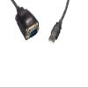 CompuCablePlusUSA.com USB 2.0 Type A Male to DB9 Male Serial Adapter Cable, Shielded, Bi-Directional, Black, 3.3 FT, 1 PC/Pack view 2