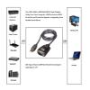 CompuCablePlusUSA.com USB 2.0 Type A Male to DB9 Male Serial Adapter Cable, Shielded, Bi-Directional, Black, 3.3 FT, 1 PC/Pack view 3