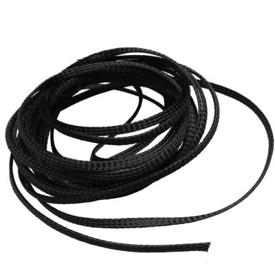 Spiral Protector 1 Meter Wire Sleeving Spirals Wrapping 1mm to 50mm Black Nylon Mesh Tube Expandable Insulated Braid 5 Meter Cable Tight Sleeve Wraps Cable(2mm 5 Meter)