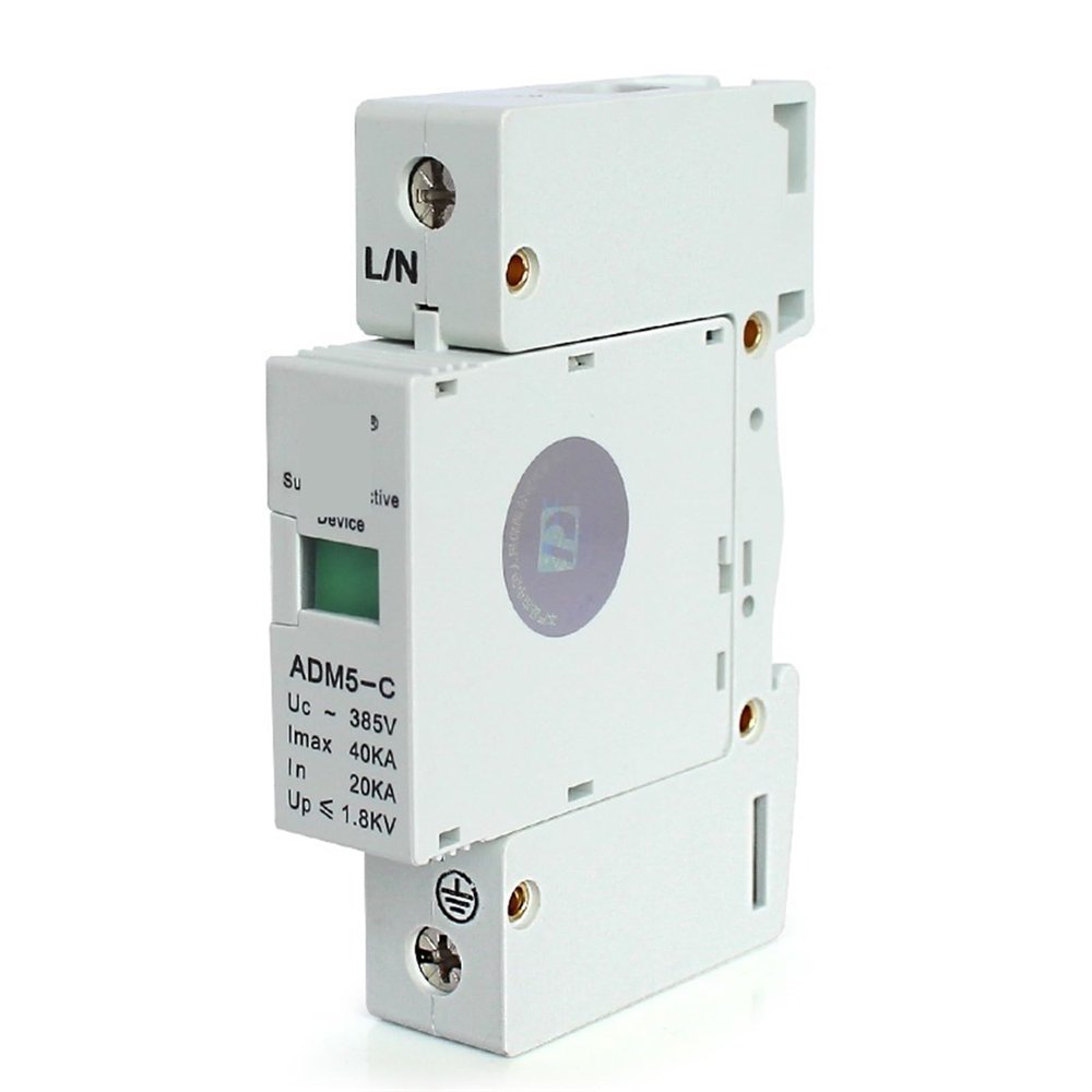 1P 40KA 110V 220V 380V AC Voltage Surge Protector Device 1Pcs