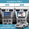 [2+64G] for Chrysler Sebring 2007 2008 2009 2010 Android Car Radio with Wireless Carplay and Android Auto - 9 Inch Touchscreen Car Stereo - DSP/Multiple UI/WiFi/GPS/SWC + AHD Backup Camera view 2