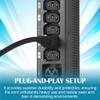 CablesAndKits - AC Power Cord Extension 10ft (3m) - C14 to C15-15A/250V, 14 AWG Power Cord - Heavy-Duty Power Cable for PDU, UPS, Electronics, Network and Data Center Needs - (Black) view 4