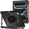 ProCase Rugged Case for iPad Pro 13 Inch 2025 (M5) / 2024 (M4) with Pencil Hold, Heavy Duty Shockproof Rugged Cover with Hand Strap 360 Degree Rotatable Kickstand Protective for iPad Pro 13" -Black view 1