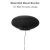 Wall Mount Bracket Compatible with Bowers & Wilkins Formation Wedge Bluetooth Speaker, One-piece Mold, Sturdy Thick Metal Stand, Black view 2