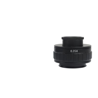 LIUZHENZHEN C Mount Adapters Lens 0.35X 0.5X 1X CTV for Trinocular Stereo Microscope 25mm Interface Microscopio Camera(0.35X)