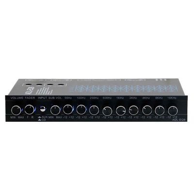 iDili ADL-EQ9 9 Band Graphic Equalizer Digital Car Audio Full Range Car Amplifier Equalizer with Adjustable Filter