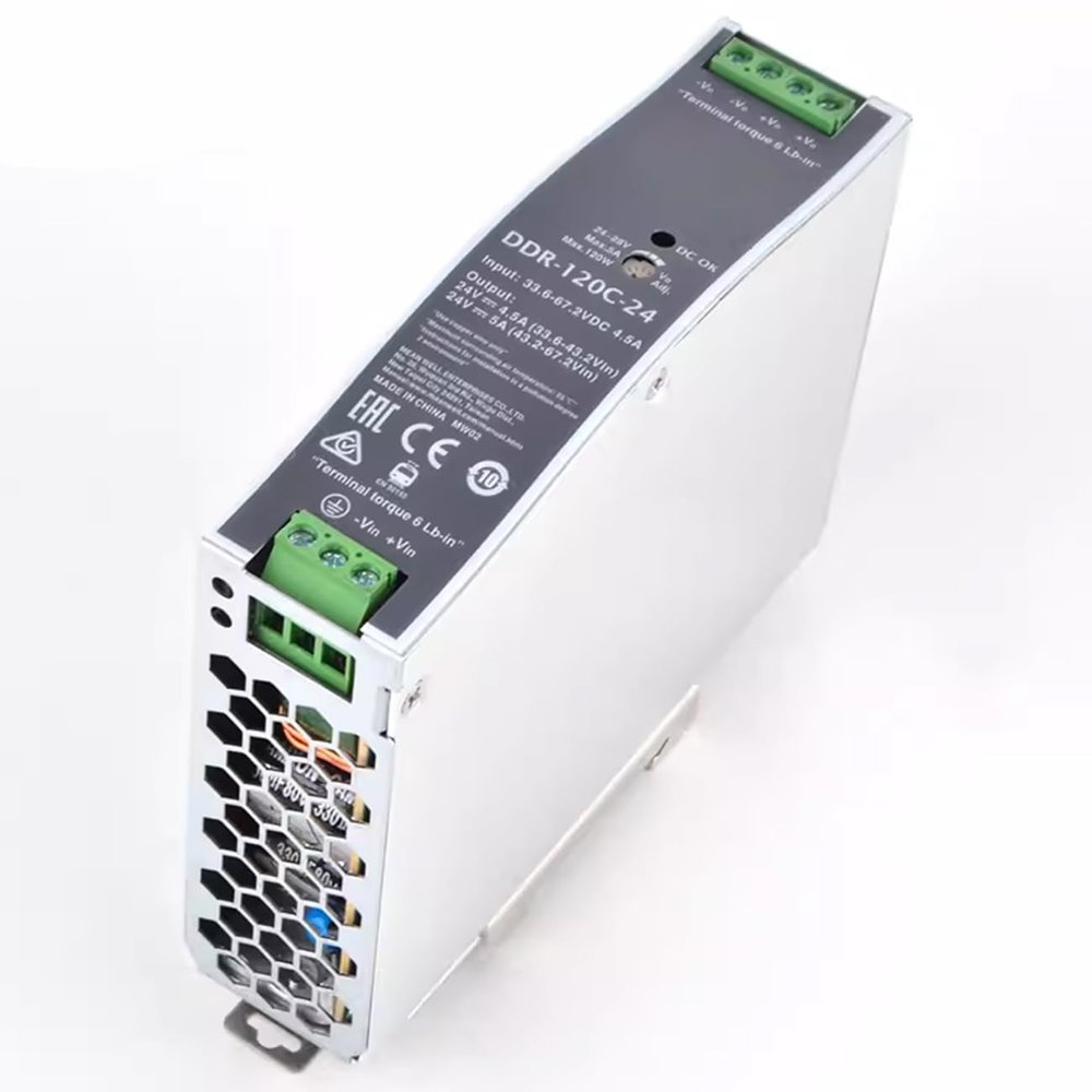 (1PC) DDR-120C-24 120W DIN Rail Type DC-DC Converter 24V 5A