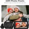 ORDRO Video Camera Camcorder Digital Camera Recorder Full HD 1080P 30FPS 30MP 3.0 Inch 270 Degree Rotation LCD 18X Digital Zoom with 16GB Card and 2 Batteries view 2