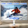 HY300Pro Mini Projector with WIFI and Bluetooth,Portable Projector 4K 1080P Support ,Auto Keystone Correction,200 ANSI Lumens,40"-130'' Screen Movie Projector, Smart Projector with Android 11.0 view 3