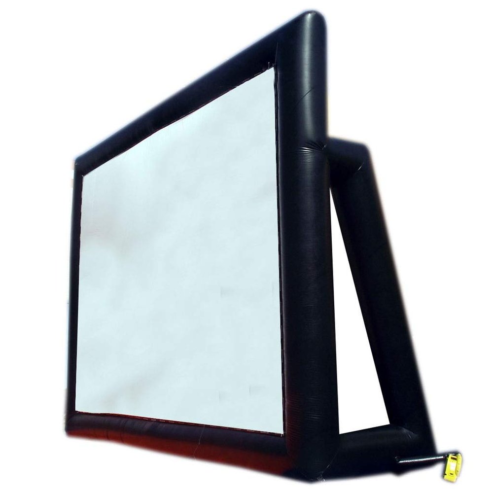 ZUIAI Infltable Curtain Screen 200 Inch Projector Home Outdoor Office Portable 3D Projection Screen