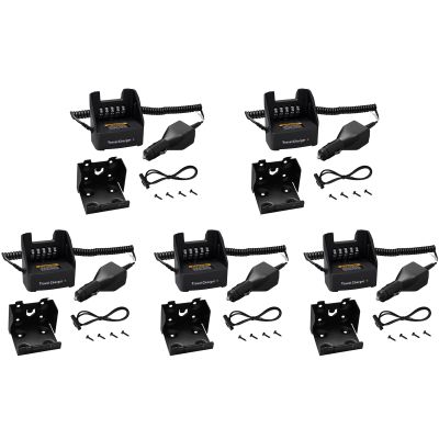 5-Pack KVC-21 KSC-32 Vehicle Travel Car Charger for Kenwood NX200 NX300 NX210 NX410 NX411 NX-5200 NX-5400 TK-2180 TK-3180 TK-5210 TK-5310 TK-5220 TK-5320 TK-5410 walkie Talkie Charger KNB-47L KNB-48L