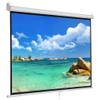 ZUIAI Manual Pull Down Projector Screen 120 inch 4:3 Widescreen Retractable Auto-Locking Portable Projection Screen view 1