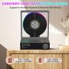 HOTT Portable CD Player,Retro Bluetooth 5.3 CD Players for Home,Music Player with HiFi Speaker,4000mAh Recheageable/Remote Contro/RGB Night Light/Sleep Timer/U Disk/Micro SD/AUX Desktop CD Players view 4