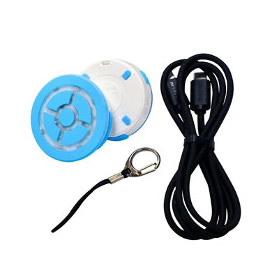 megacom DuoMon 3 Unique Auto-Reconnection Hourly, Dual Accounts Pocket Auto Catcher(Redball), IPX7 Waterproof, APP Adj. Lights,Vibration,Sound- Bluetooth 65ft Link, Type-C & Wireless Charging(Blue)