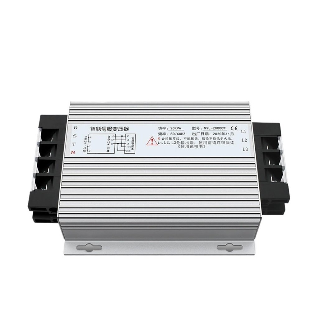 FMSISIGQJ MYL-20000W Three-Phase Intelligent Electronic servo Transformer 20KVA380V to 220V servo Transformer