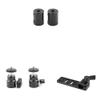 CAMVATE 15mm Micro Rod + 15mm Rod Clamp + 1/4"-20 Mini Ball Head view 1