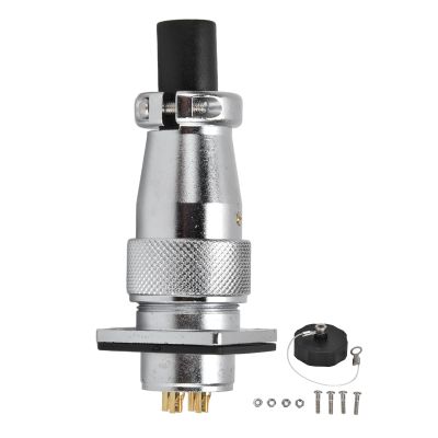 FLEXMAN WS20 Aviation Connector, Zinc Alloy Multi Core Aviation Plug Socket Waterproof Multiple Protection for Instrumentation Computers Marine Aerospace Electric Power