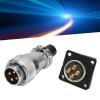FLEXMAN WS20 Aviation Connector, Zinc Alloy Multi Core Aviation Plug Socket Waterproof Multiple Protection for Instrumentation Computers Marine Aerospace Electric Power view 4