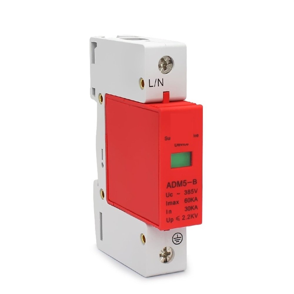 1P L+PE 30-60kA 385V AC SPD Household Low Voltage Surge Protective Device 1Pcs
