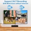 Fuers 8CH Security DVR Recorder for Home Security Camera System, Only Work with 2MP/3MP/4MP/5MP HD Analog Cameras, 24/7 Recording to Pre-Installed 2TB Hard Drive, Mobile APP & PC Remote view 4