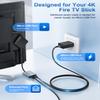 ELECTOP 1000 Mbps Ethernet Adapter for Fire TV Stick, Micro USB to RJ45 Gigabit Ethernet Network Adapter Compatible with 4K Fire Stick, Chromecast Google Home Mini and More Streaming TV Sticks view 4