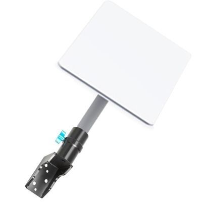 A089 Short Wall Mount Kit Satellite Internet Pole Roof Mounting Bracket Stainless Steel with Adapter for Wood Brick and Concrete Wall