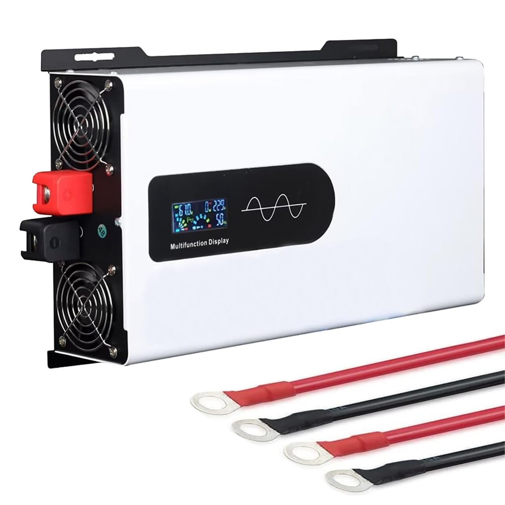 Eastnmythet Inverter Outdoor Camping, 5000W/6000W/8000W/10000W/12000W Pure Sine Wave Power Inverter with LCD Display & Socket,12V-6000W