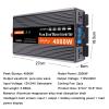 3000W 4000W 5000W 6000W (Peak) Pure Sine Wave Power Inverter, Intelligent Solar Power Inverter 12V/24V DC to 110V AC Converter with LCD Display, AC Outlets,for RV Truck Camping,4000W-24V view 2