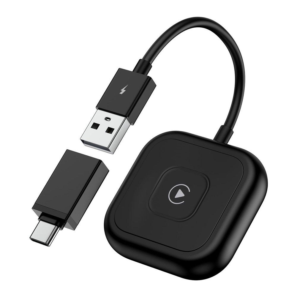 Pukiou for iPhone 17 Wireless Carplay Adapter Compatible iPhone 17 Pro Max Air 16e 16 15,Automatic iPhone Carplay Wireless Adapter Convert Factory Wired to Wireless Plug and Play Car Play Fits Cars