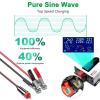 Car Inverter 12V 5000W/6000W/8000W/10000W/12000W, Pure Sine Wave Power Inverter with LCD Display & Socket for Home RV Truck,12V-6000W view 2