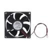 Psdndeww 80x80x25mm Fan 8025 5V 12V 24V for Brushless Computer Cooling Fan 3300RPM USB 2Pin Sleeve Bearing PC Computer view 1