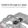 Portable Cage Fitting Wire Clip Camera Cage Cable Clamp Accessories Fixed Clip Kit 1/4 Universal Light Bracket L Board Cable Manager view 4