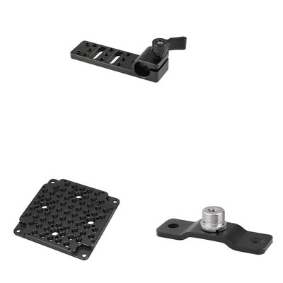 CAMVATE 15mm Rod Clamp Cheeseplate + 5/8'' Male to 1/4'' Female + Camera Cheese Mounting Plate