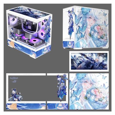 HDYDSSD Computer Cases,Mid-Tower PC Gaming Case M-ATX/ITX - Front I/O USB 3.0 /Type-C Port - 270  Panoramic View Tempered Glass Panel - Can Be Customized Privately