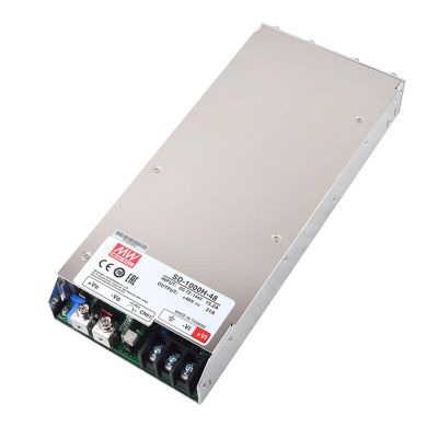 Mean Well MW 1000W Single Output DC-DC Converter Computer Uninterruptible Watt PSU 1000w Power Supply 48V 21A (SD-1000H-48 48V/21A/1008W/Power Supply)