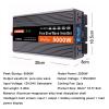 3000W 4000W 5000W 6000W Pure Sine Wave Power Inverter DC 12V 24V to 110V AC Converter with AC Charger Outlets,Car Solar Power Inverters with LCD Display for Home RV Truck,5000W-24V view 2