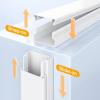 Cord Cover Raceway Kit, TV Cord Hider, Cord Cover, Cord Wires Hider, Cable Cover Channel, Hiding Wall Mount TV Powers Cords, Cable Concealer Hider for TV Office Home view 2