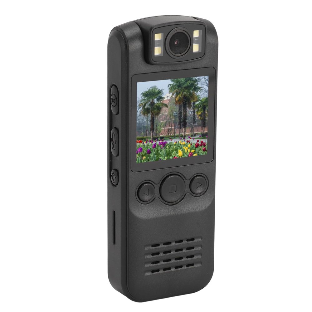 Fabater Sports Camera, 1080P HD Convenient Carrying Video Recorder Camera 180 Degree Rotating Lens for Hiking Cycling Travel
