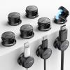 15 Pack Cable Management Cord Organizer, JOYROOM Magnetic Cable Clips Adhesive Wire Holder Keeper, Under Desk Cord Hider for Nightstand Desktop Wall Phone Charging USB Car Workspace Office Accessories view 2
