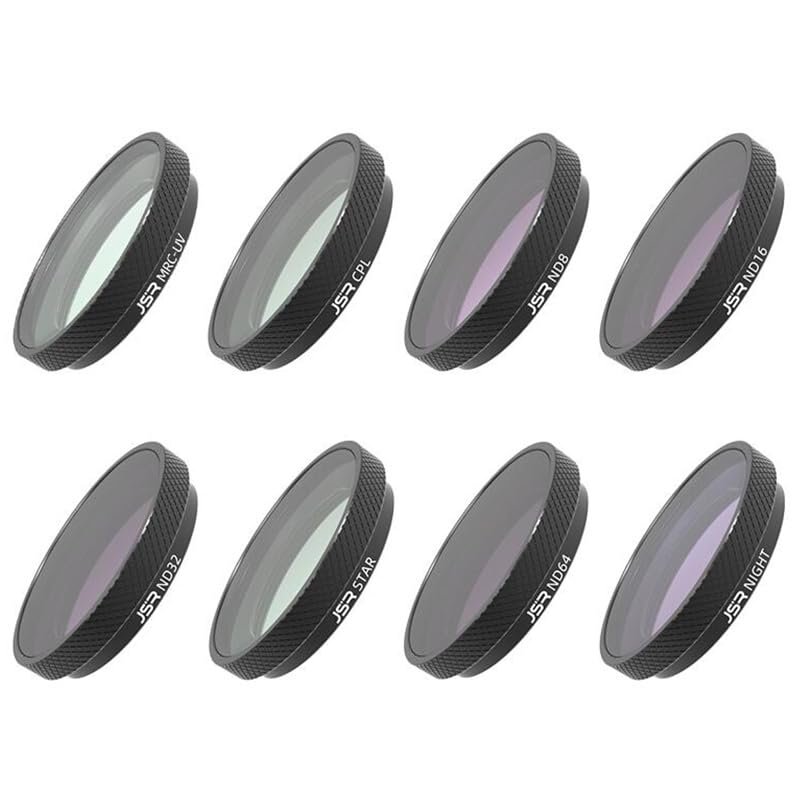 Coyktonty Filter/Lens Filter Set for Insta360 GO 3S,Waterproof Stain-Proof (UV+CPL+ND8 16 32 64+Star+Night)